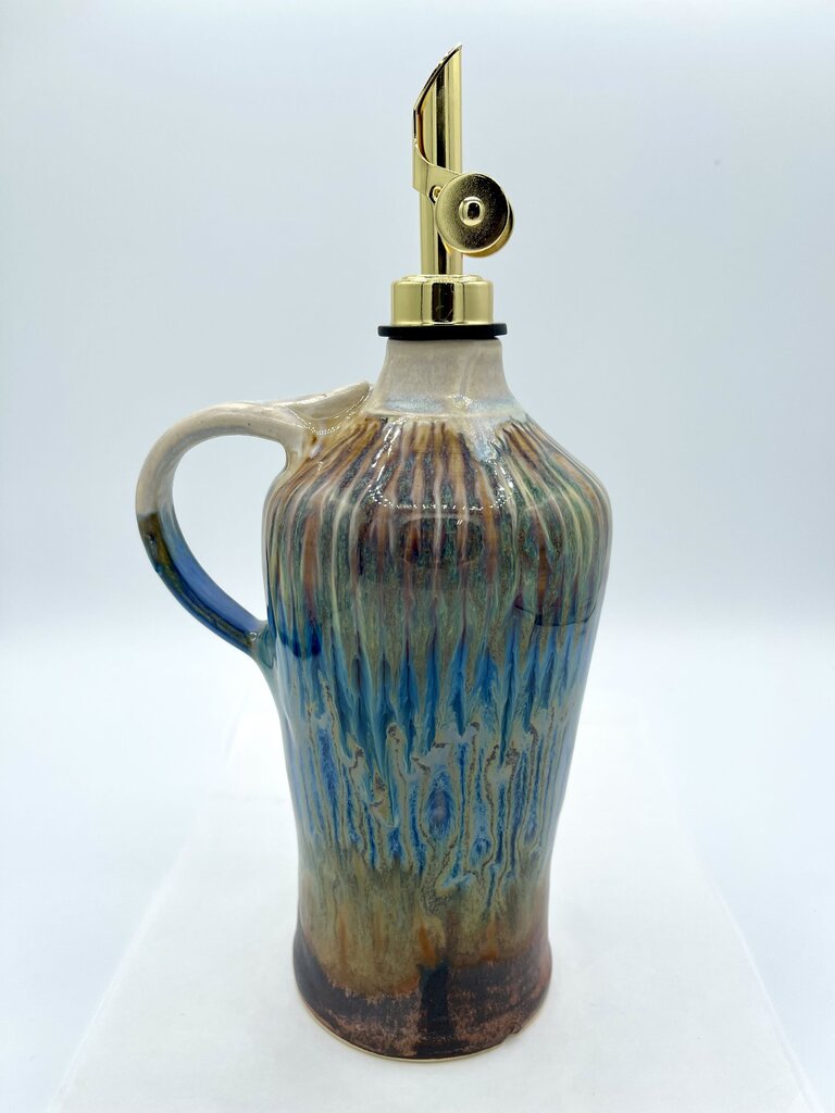 Oil Cruet- Copper/Pearl Rain