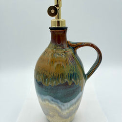 Oil Cruet- Pearl/Jasper Flux - view 2