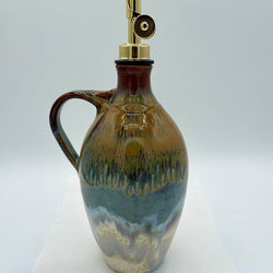 Oil Cruet- Pearl/Jasper Flux - view 1