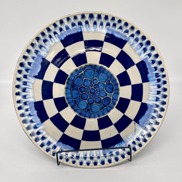 Platter- Cobalt Gingham
