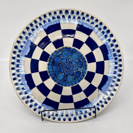 Platter- Cobalt Gingham
