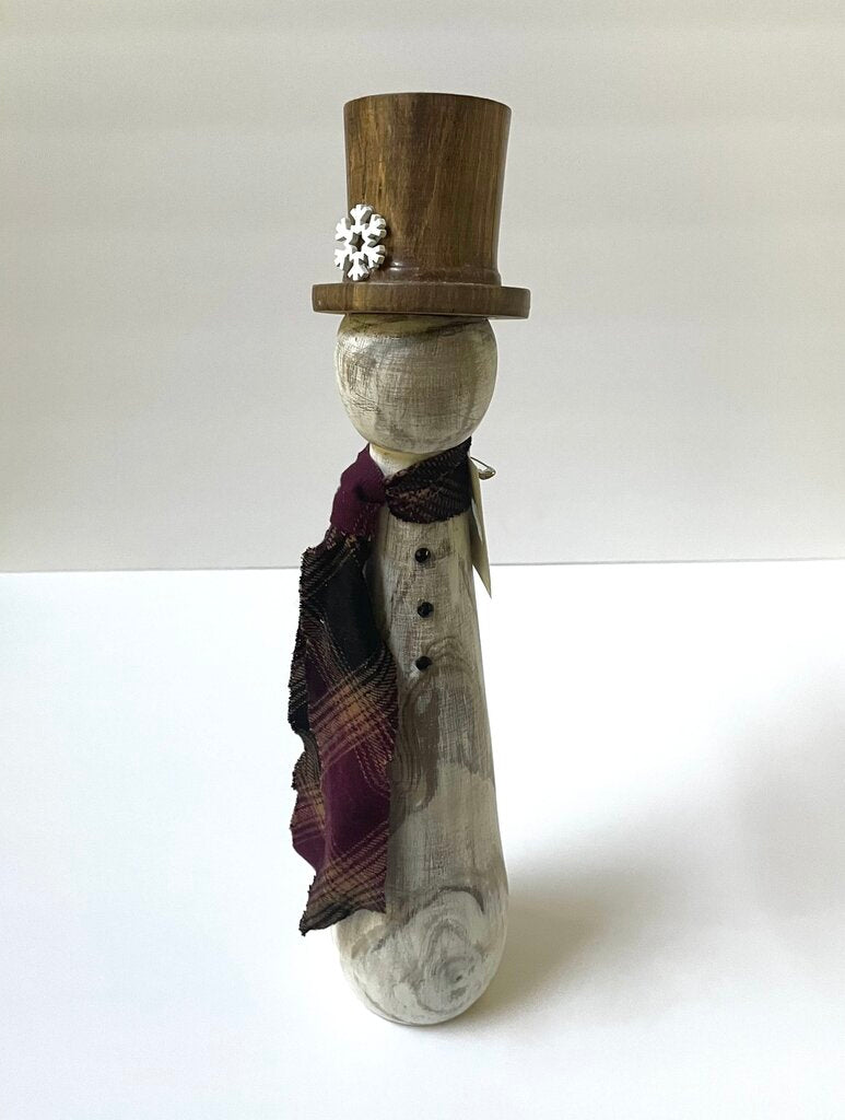 Large Turned Snowman