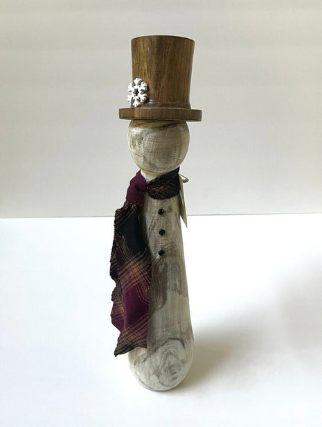 Large Turned Snowman