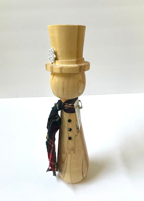 Large Turned Snowman