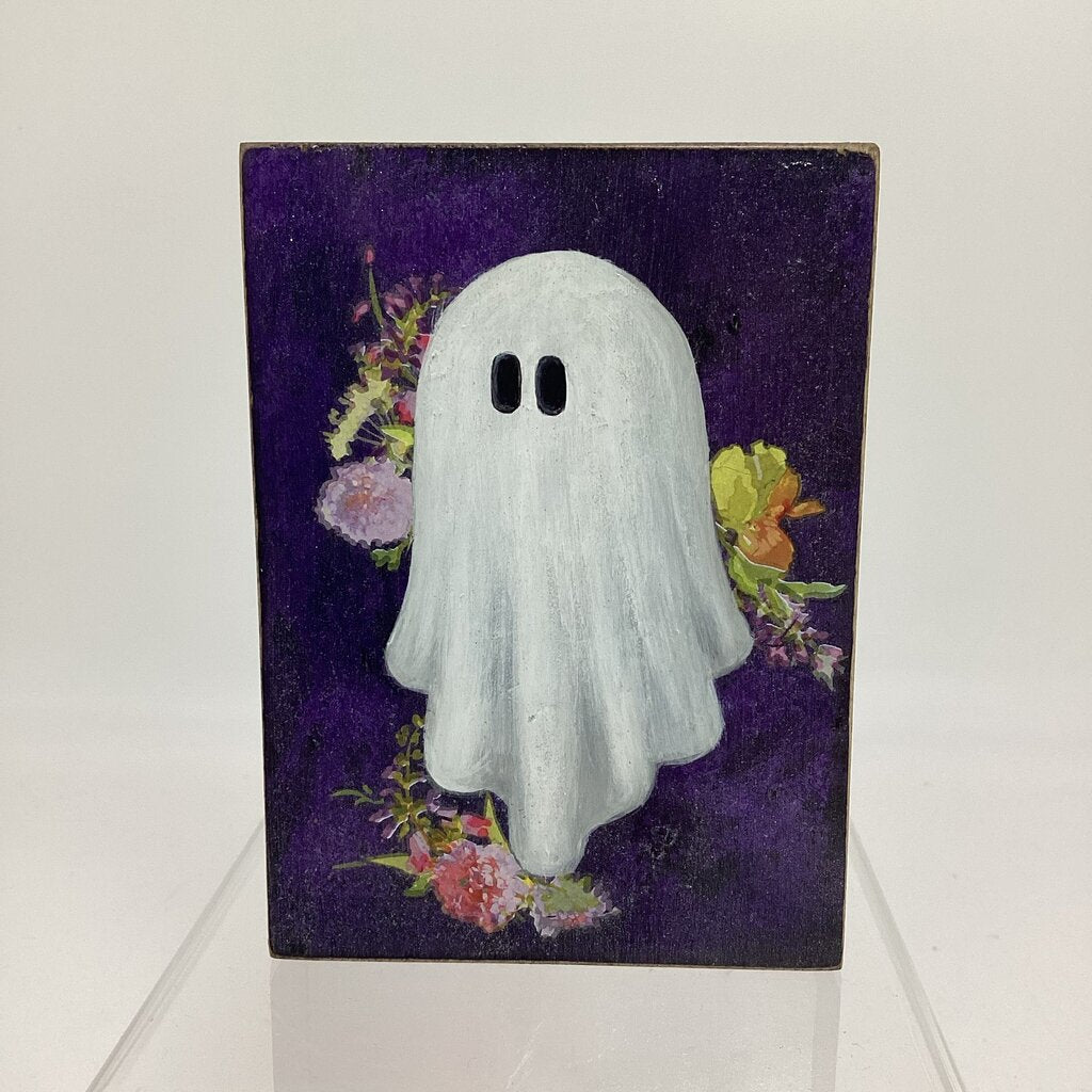 Ghost Wood Block Painting