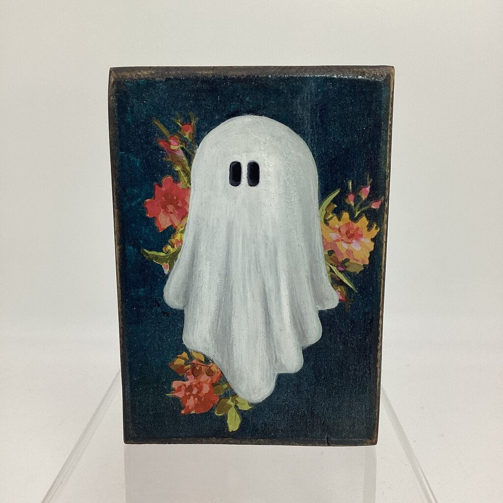 Ghost Wood Block Painting