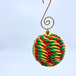 Green Gold and red ornament shatterproof - view 1