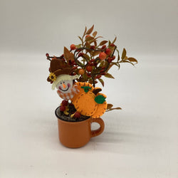 Scarecrow and Pumpkin Mini Cup - view 1