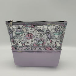 Boo Basket Pouch- Purple Bats - view 1