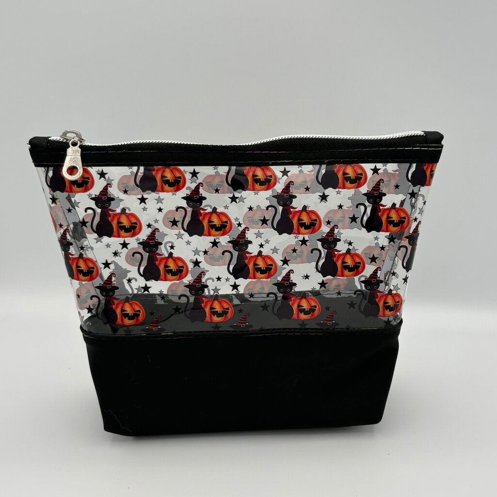 Boo Basket Pouch- Black Cats