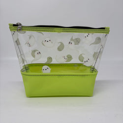Boo Basket Pouch- Green Ghosts - view 1
