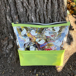 Boo Basket Pouch- Green Ghosts - view 2