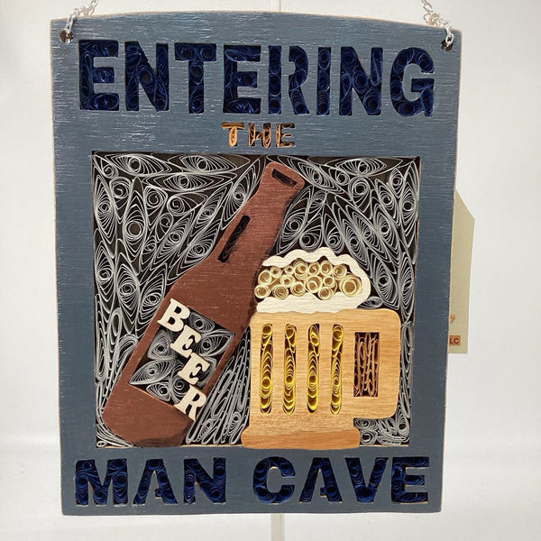 Man Cave Beer w/ Quilling