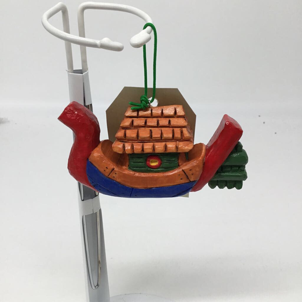 Hand Carved Ark Ornament