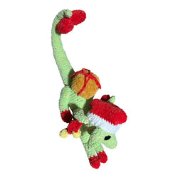 Crocheted playful holiday dragon - view 2
