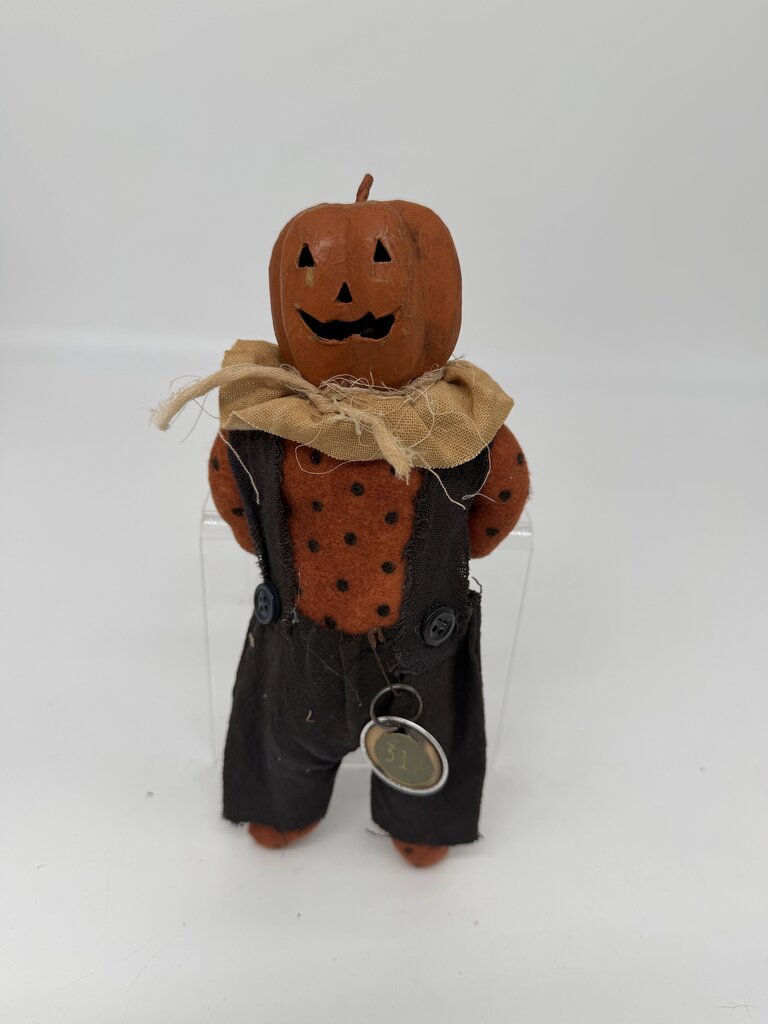 Pumpkin polka dot doll