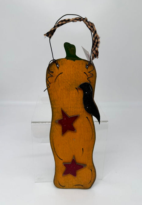 Pumpkin with crow hanger