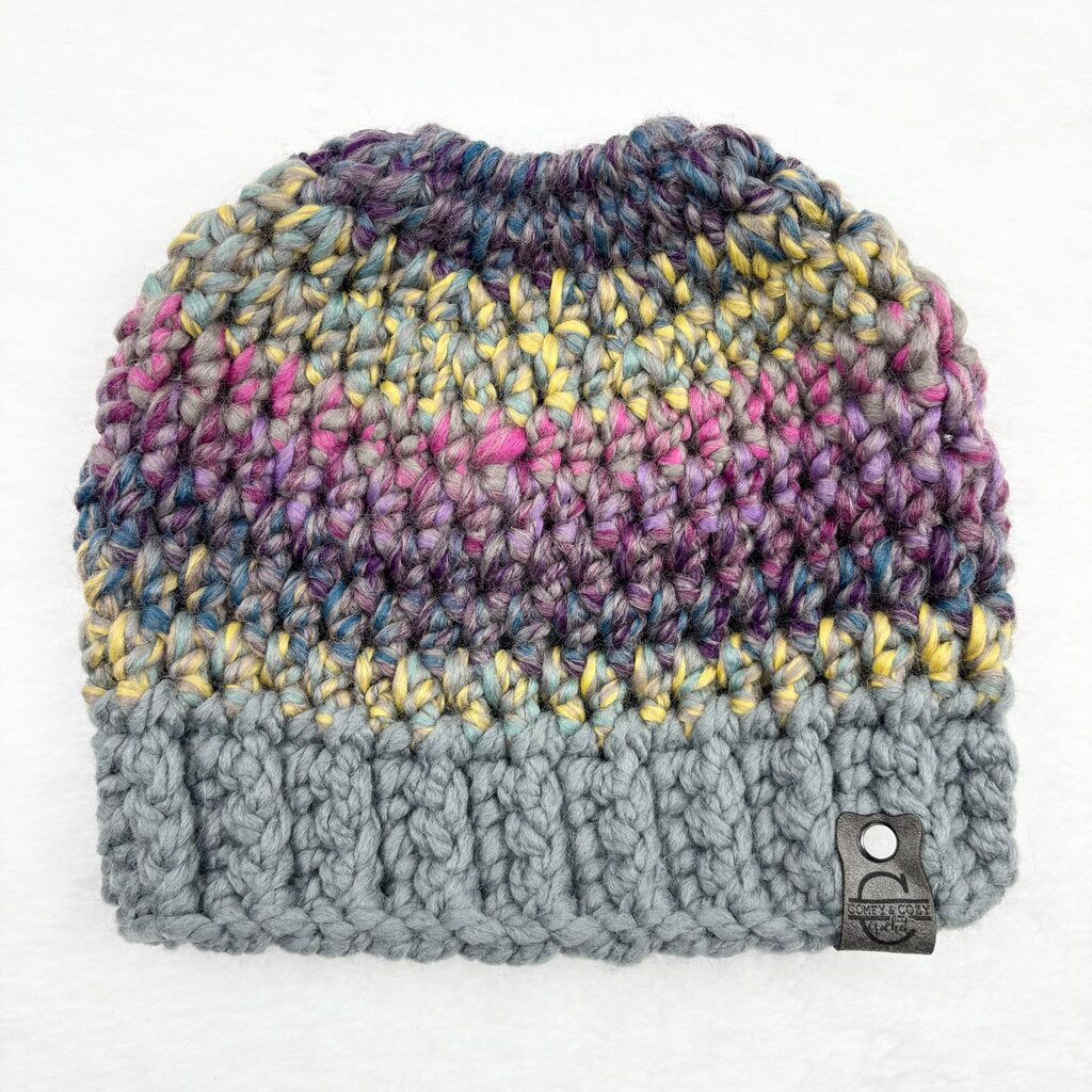 Wool Messy Bun Hat - Astroland