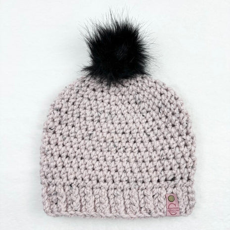 Pom Pom Hat (Adult) - Tweed Blush