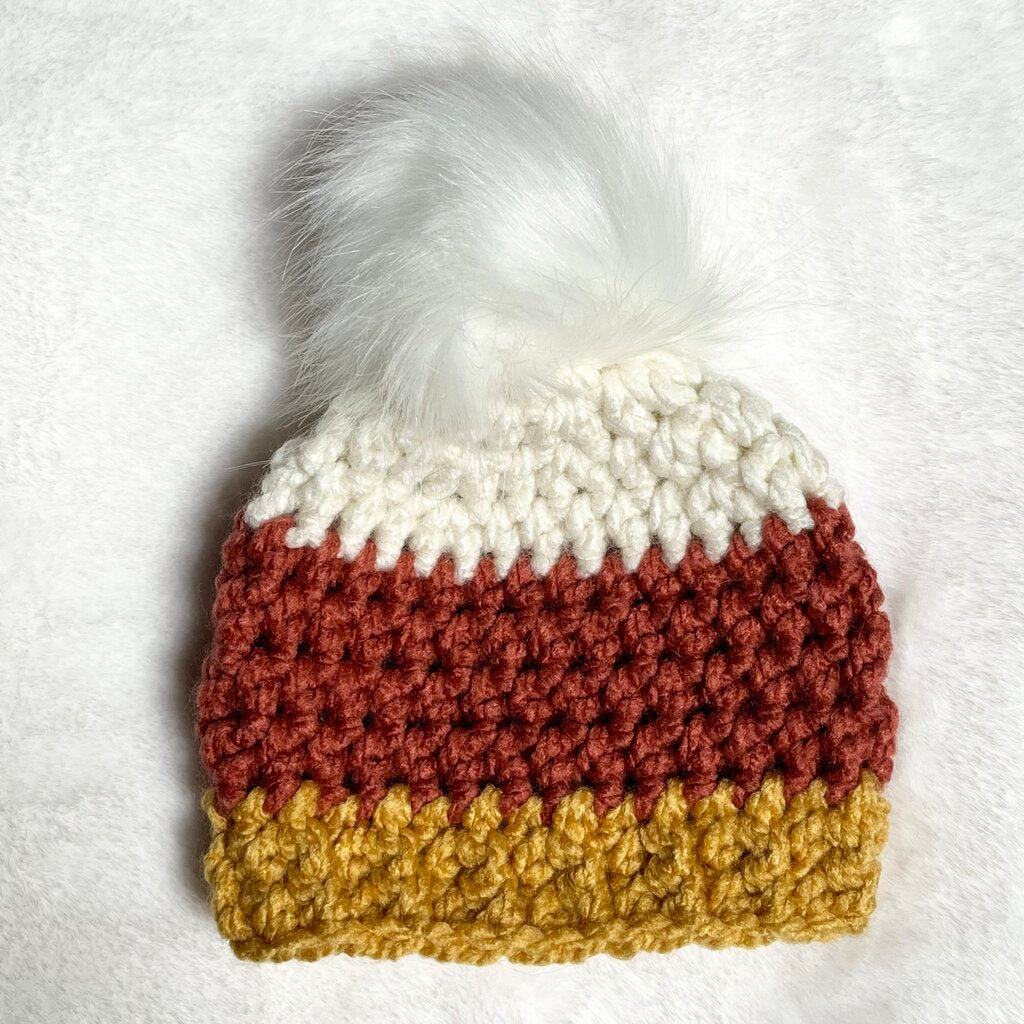 Candy Corn Hat - 3-6 month