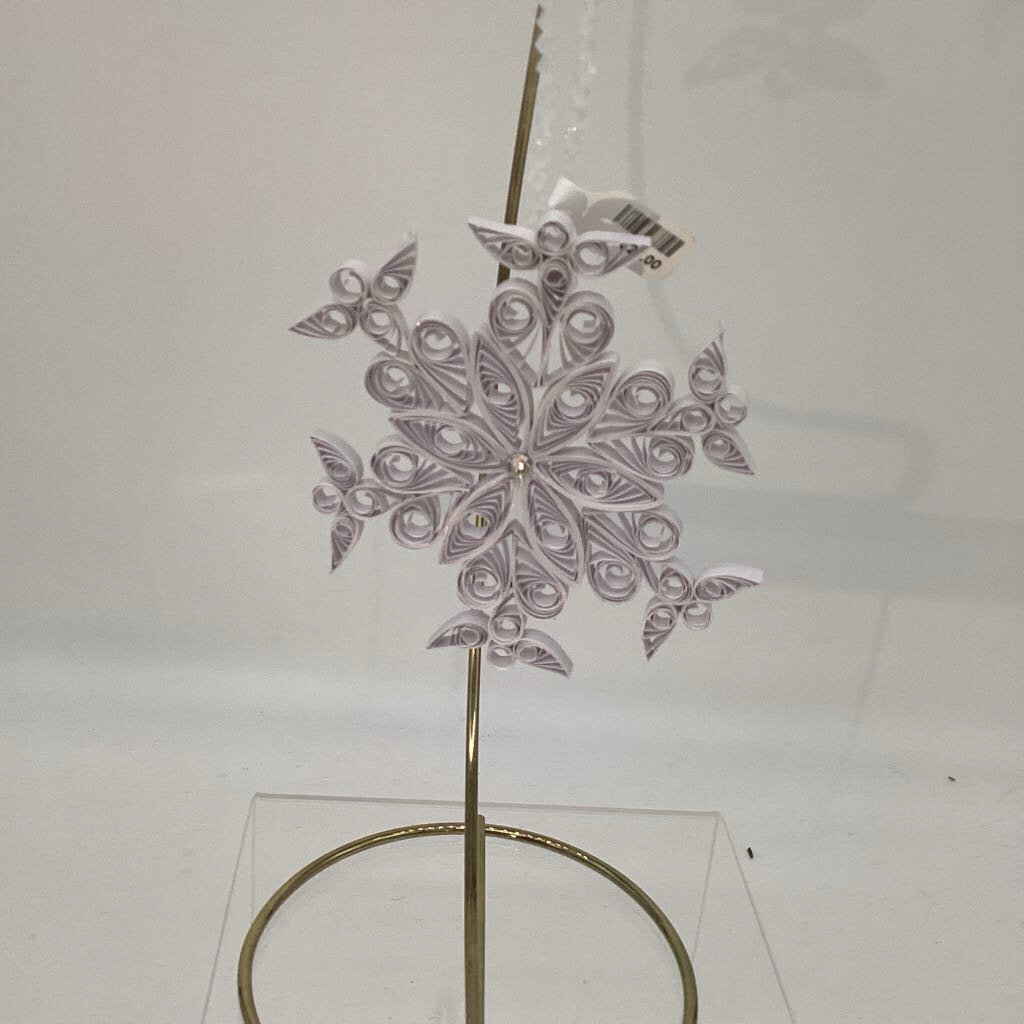 Snowflake White with angel tops diamond swwarowski crystal