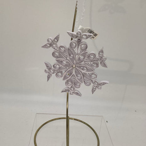 Snowflake White with angel tops diamond swwarowski crystal