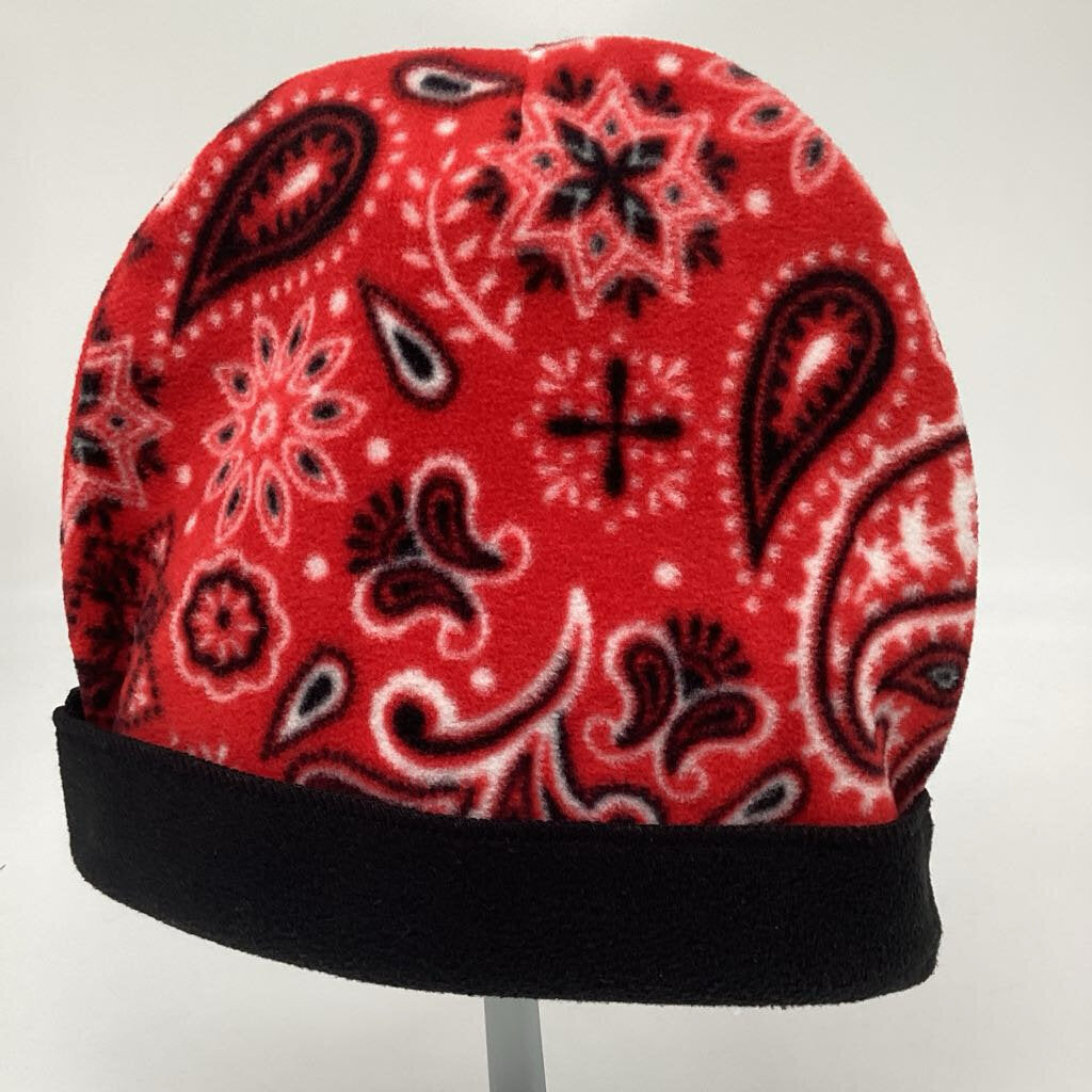 Fleece Hat - Red Bandana