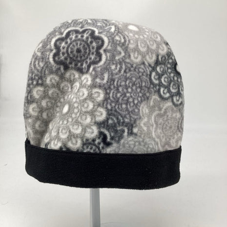 Fleece Hat - Grey Print
