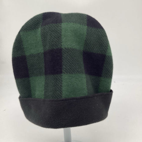 Fleece Hat - Green Buffalo Check