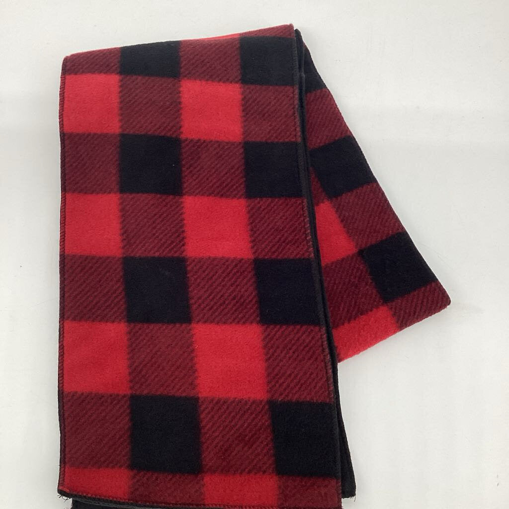 Fleece Scarf - Red Buffalo Check