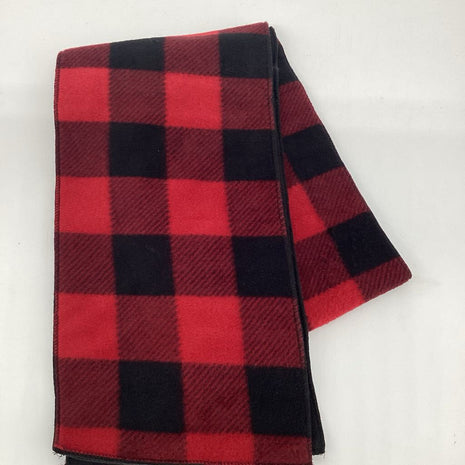 Fleece Scarf - Red Buffalo Check