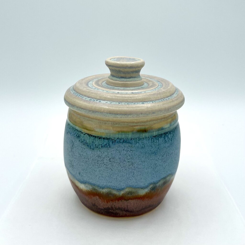 Butter Bell- Copper/Blue/White