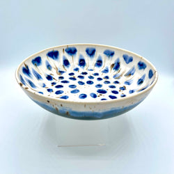 Pasta Plate- Cobalt/White Flux - view 1