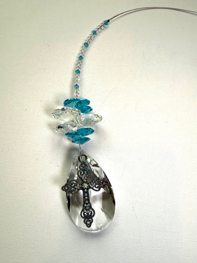 Cross TD Aqua 63mm Suncatcher