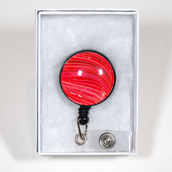 1.25" Badge Reel - Gift Box - red black - view 3