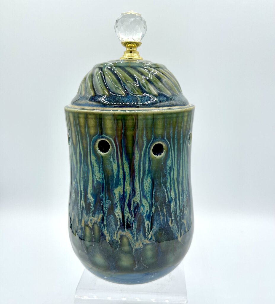 Garlic Jar- Emerald Rain