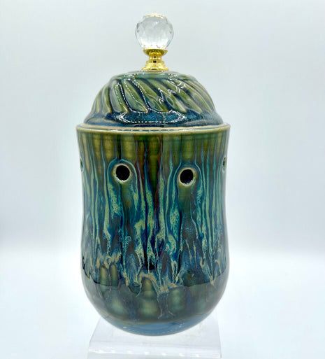 Garlic Jar- Emerald Rain