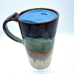 Travel Mug w/Lid- Jasper/Pearl - view 2