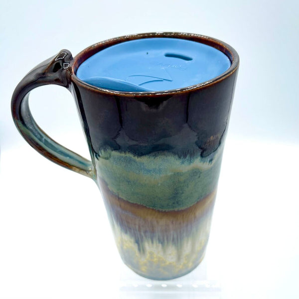 Travel Mug w/Lid- Jasper/Pearl