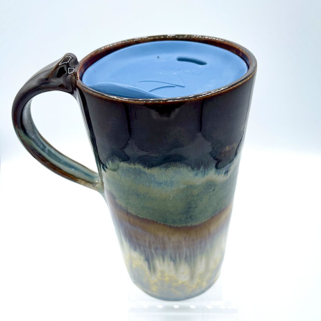 Travel Mug w/Lid- Jasper/Pearl