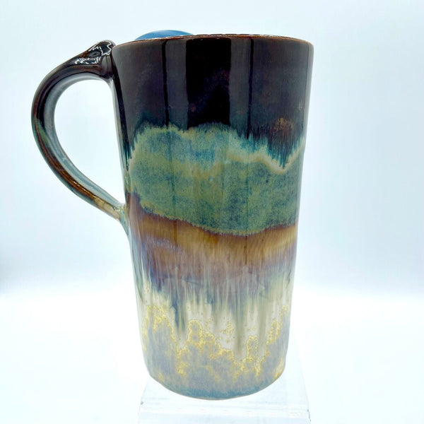 Travel Mug w/Lid- Jasper/Pearl