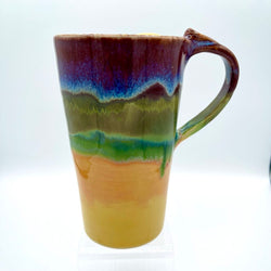 Travel Mug w/Lid- Yellow Rainbow - view 3