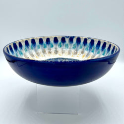 Serving Bowl- Sapphire Peacock - view 3