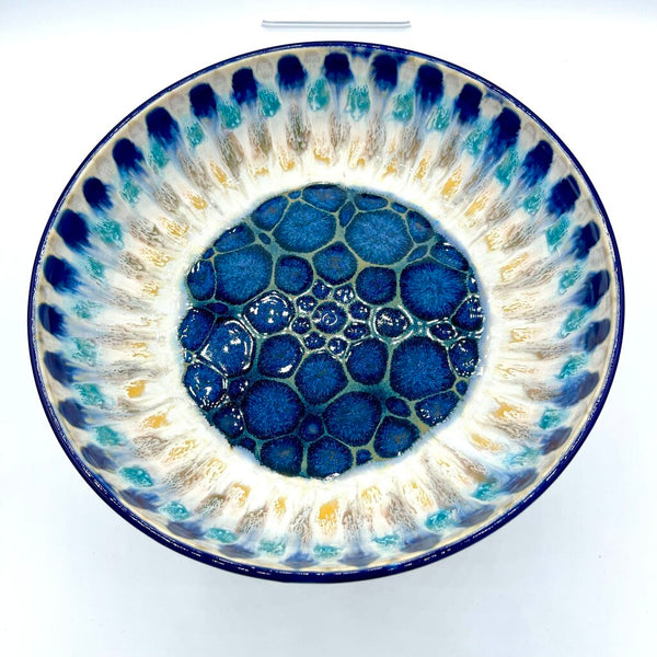 Serving Bowl- Sapphire Peacock