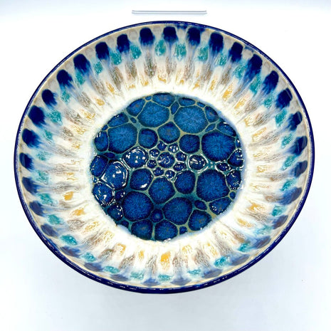 Serving Bowl- Sapphire Peacock