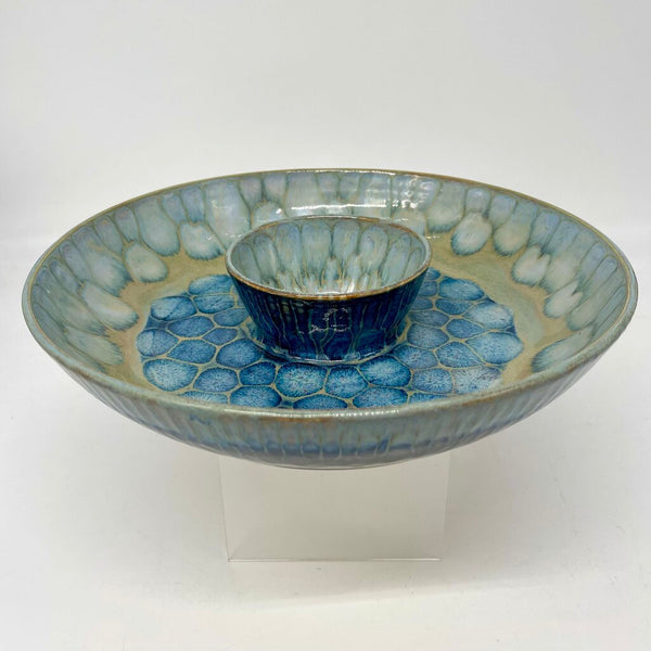 Chip/Dip Dish- Sapphire/Ice FP