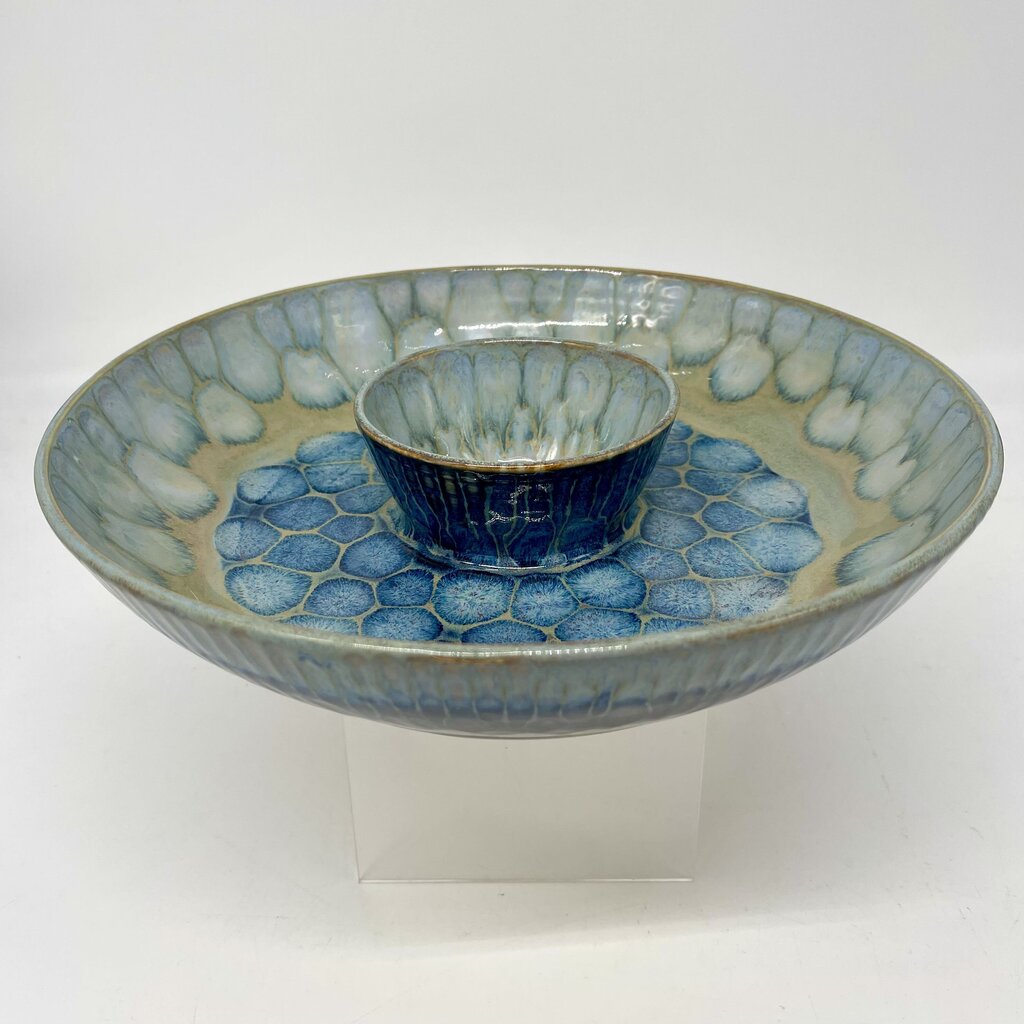Chip/Dip Dish- Sapphire/Ice FP