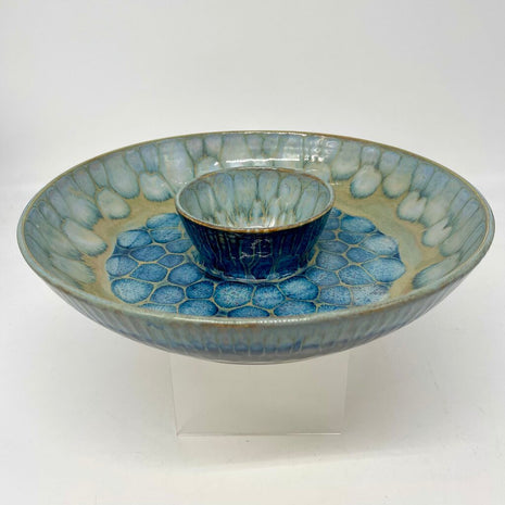 Chip/Dip Dish- Sapphire/Ice FP