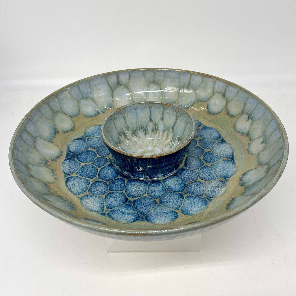 Chip/Dip Dish- Sapphire/Ice FP