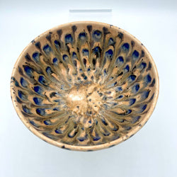 Soup/Cereal Bowl- Obsidian/Cobalt Peacock - view 2